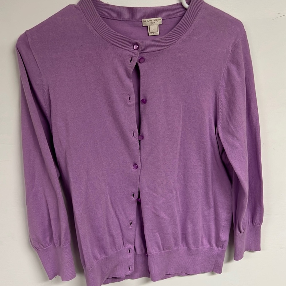 Lavender J Crew Sweater